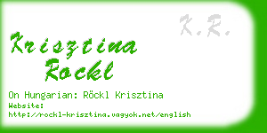 krisztina rockl business card